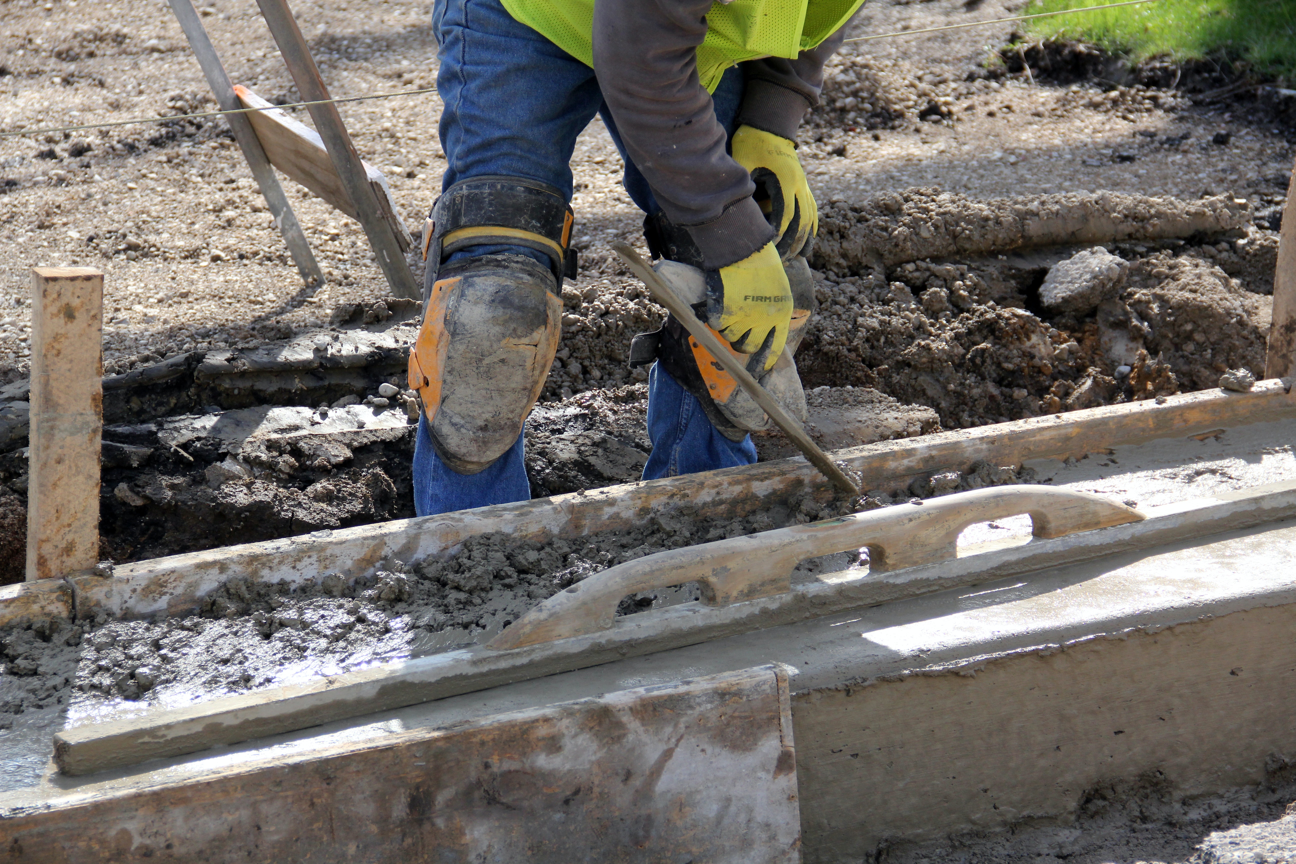 Földnedves beton az építőiparban